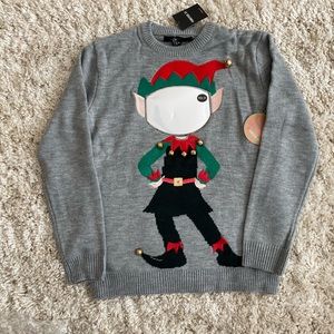 Jiggling Elf Graphic Sweater